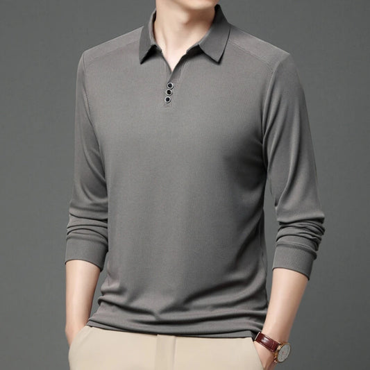 Men's Business Polo: Stylish & Comfortable